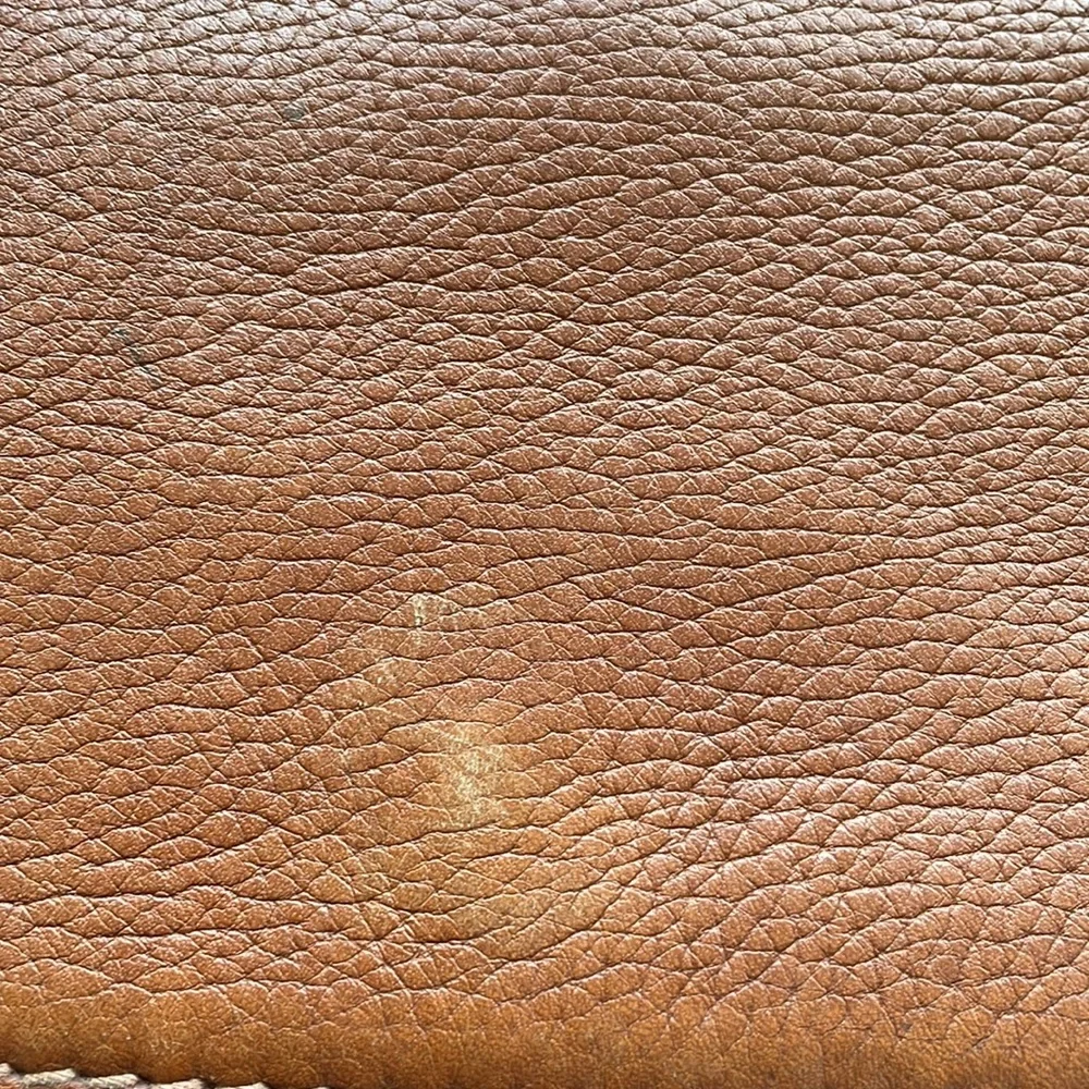 Vintage Coach Messenger Style Briefcase Saddle Pebbled Leather